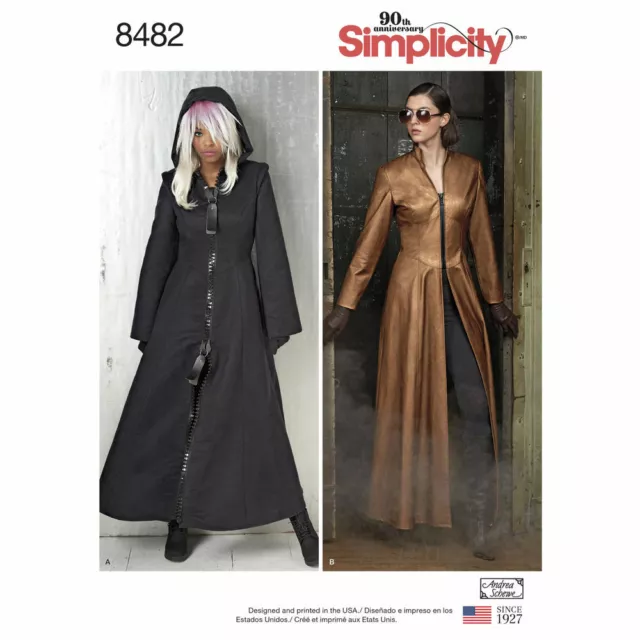 Simplicity SEWING PATTERN 8482 Misses Costume Coat Sizes 6-14 Or 14-22