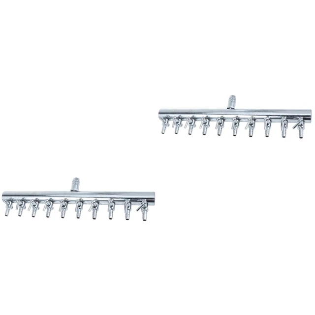 20 Ways Air Flow Control Pump Splitter Valve Lever Stainless Steel Aquarium