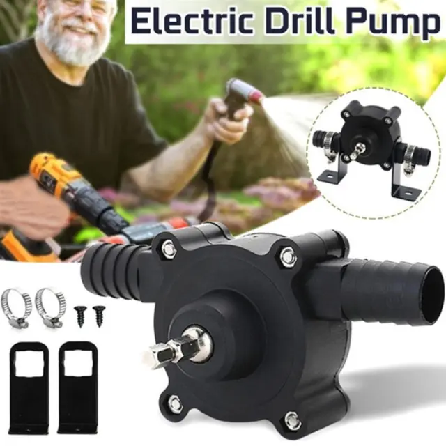 Small Electric Drill Drive Self Priming Pump Oil Fluid PumpT1Y2 Transfer U2P1