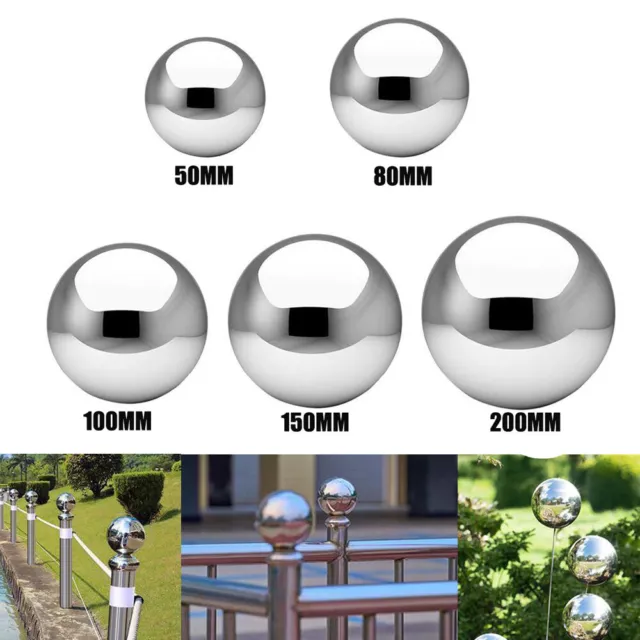 Sfera a specchio sfera cava in acciaio inox ornamenti decorazione casa giardino ufficio