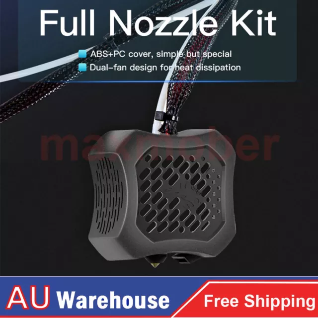 Creality Assembled Full Extruder Hotend Kit Double Cooling Fan w/ 0.4mm Nozzle