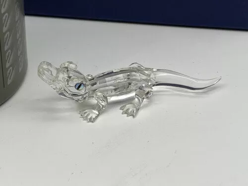 Swarovski Figur 221629 Krokodil 8,5 cm. Ovp und Zertifikat. Top Zustand