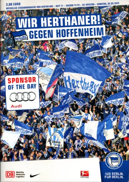 Hertha Berlin v TSG 1899 Hoffenheim 05/05/12 Bundesliga