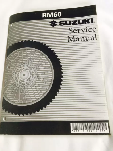 Suzuki OEM Factory Service Manual for 2003 RM60 (99500-20241-01E) (G)