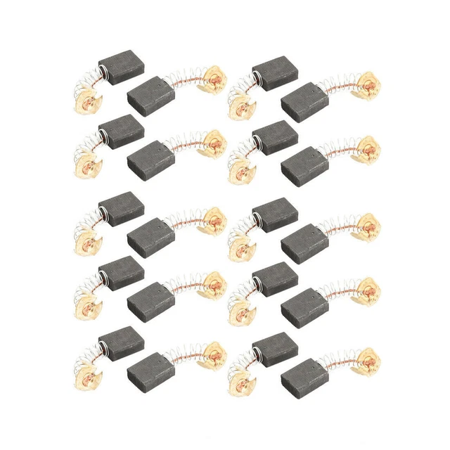 20Pcs 17mmx13mmx6.4mm Carbon Brushes Power Tool for Electric Hammer Drill Motor