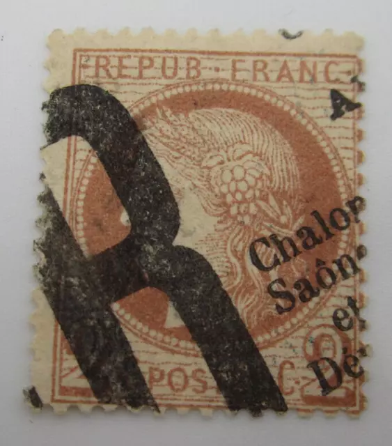 France Timbre N° 51 - Cachet Annulation Typographique Journaux - Chalons-S-Saone