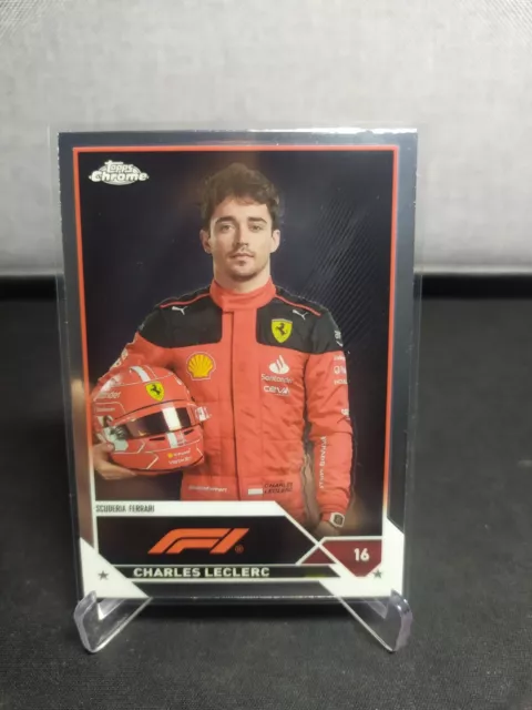 2023 Topps cromo fórmula 1 - retrato base de Charles Leclerc #5