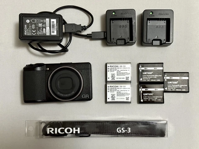 Ricoh GR IIIx Compact Digital Camera - Black with EXTRA ITEMS