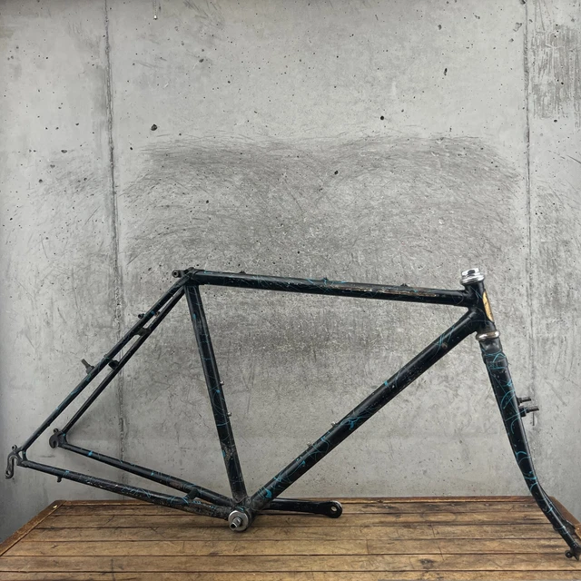 VINTAGE TREK MOUNTAIN Bike Frame Set 19 in Lugged Splatter Paint USA