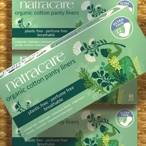 Natracare DOPPELPACK Panty Liners ULTRA THIN Slipeinlagen dünn Biobaumwolle 44ST