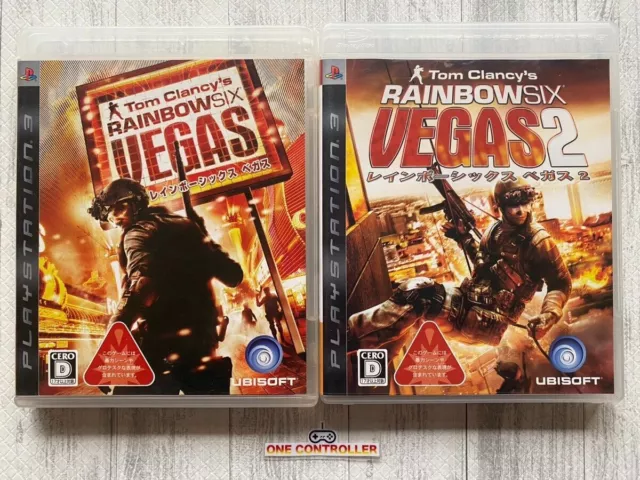 SONY PlayStation 3 PS3 Tom Clancy's Rainbow Six: Vegas 1 & 2 set from Japan