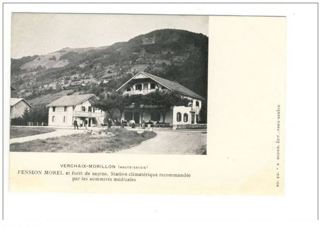 Carte Postale Ancienne CPA Verchaix Les Hôtes Pension Morel 1908 - Haute-Savoie