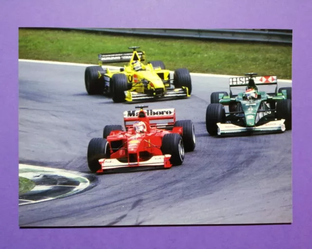 altes Pressefoto Rubens Barrichello, Ferrari, Formel 1 Österreich 2000, 13x18cm