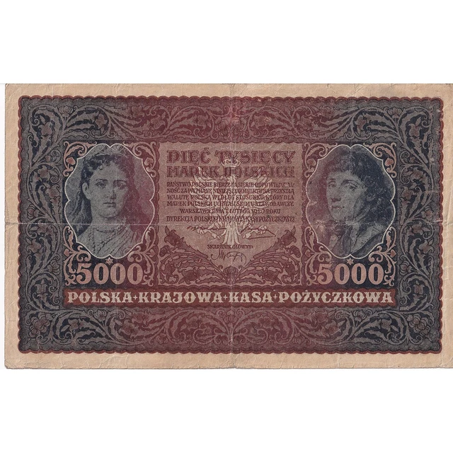 [#195837] Pologne, 5000 Marek, 1920, 1920-02-07, KM:31, TB