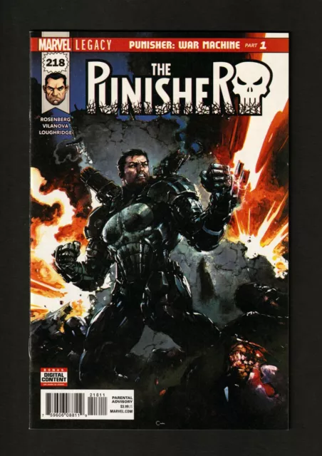 Punisher #218 NM 2018 Marvel Comics MCU Crain 1st app Punisher War Machine