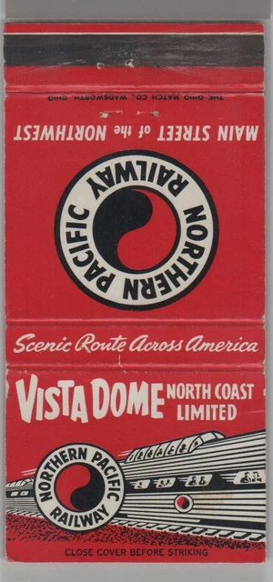 Matchbook Cover - Railroad - Northern Pacific Railway