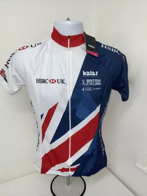 GB Cycling Team Kalas HSBC Aero RAZOR Race Fit Jersey Top Ladies Size 4 = L New