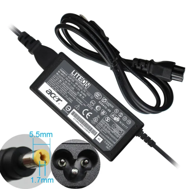 Genuine 65w Adapter Charger Acer Aspire 5 E15 V5 V7 V3 R3 R7 S3 E1 M5 Series OEM