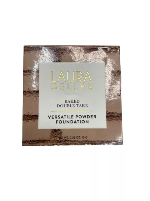 Base en polvo versátil horneada de doble toma Laura Geller MEDIANA NUEVA EN CAJA SIN ESPONJA