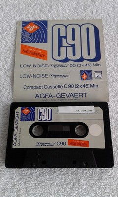 3 x Agfa c90 min 3 x c60 MIN AUDIO CASSETTA GEVAERT COMPACT CASSETTE NUOVO 