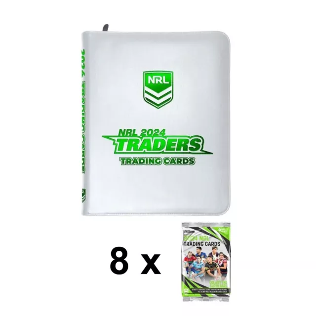 2024 NRL Rugby League TLA Trading Cards Album Folder& 8 Packs NRL Trading Cards