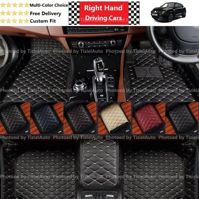 Custom Fit Made Coverage PU Leather Car Mat Set for Nissan Qashqai Juke Leaf SUV