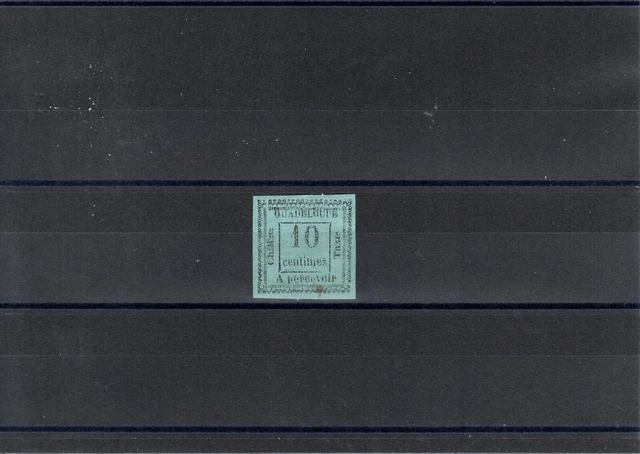 Timbre Guadeloupe France Colonie 1884 Taxe N°7 Neuf* Mh Variete