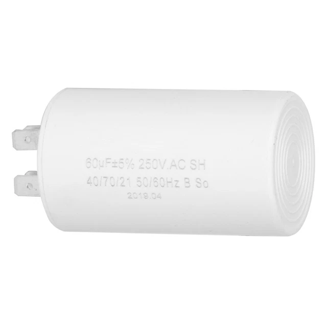 CBB60 Cylinder Shaped Run Capacitor AC 250V 60uF 50/60HZ For Motor Pump