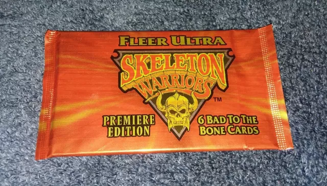 1 Pack) Skeleton Fleer Ultra Undead New Unopened Mint Zombie Dead Coffin Tphlc-4