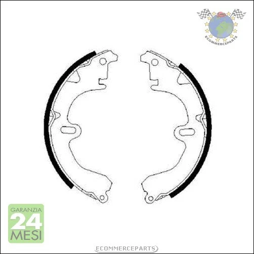 Kit Ganasce Freno Bosch per TOYOTA COROLLA CELICA CARINA CAMRY P