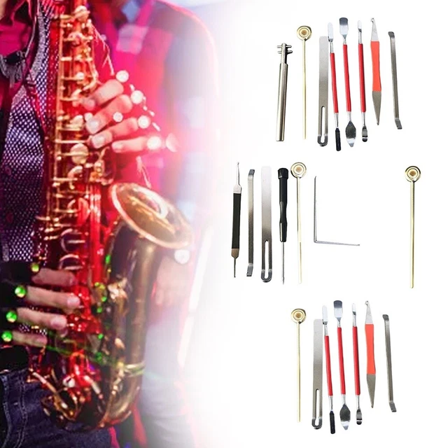 Kit De 6 Outils De Réparation Pour Saxophone, Clarinette Et Flûte - En Acier Inoxydable, Pour Ajuster Coussins Et Niveler - 8