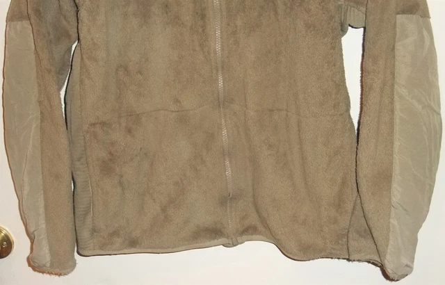US Army USAF ECWCS Level 3 Multicam Coyote Brown Fleece Jacket Small Regular S/R 4