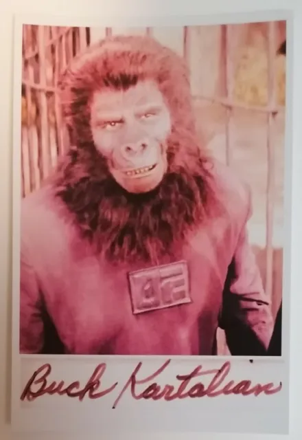 PRINT - Planet Of The Apes Film Buck Kartalian Julius 6"X4" Autograph Reprint