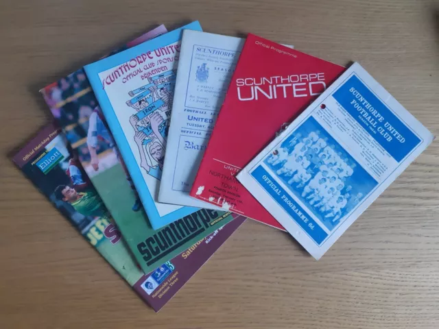 Scunthorpe United Home Football Programmes