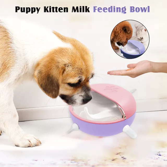 Chupete reutilizable para cachorros recién nacidos con pezones mascota autoalimentación ABS