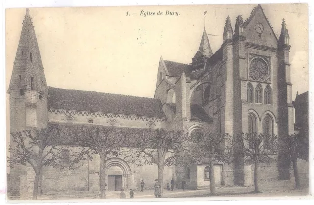 CPA 60 - BURY (Oise) - 1. Eglise de Bury (angle de vue peu courant)