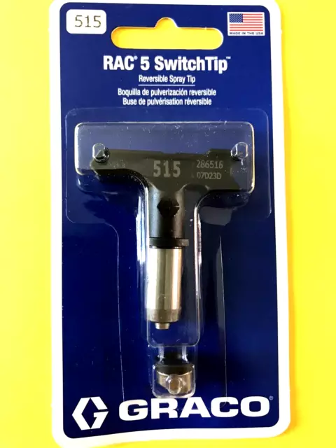 Graco # 286515  Rac5  Reversible Airless Tip  With 0.015" Orifice & 10"-12" Fan