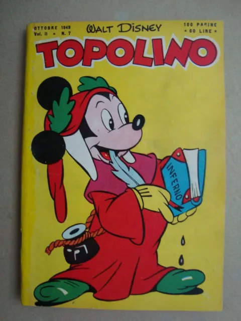 topolino libretto n°7 ed.mondadori 1949