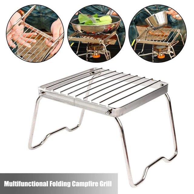 MULTIFUNCTIONAL FOLDING CAMPFIRE Grill Portable Stainless Steel Camping