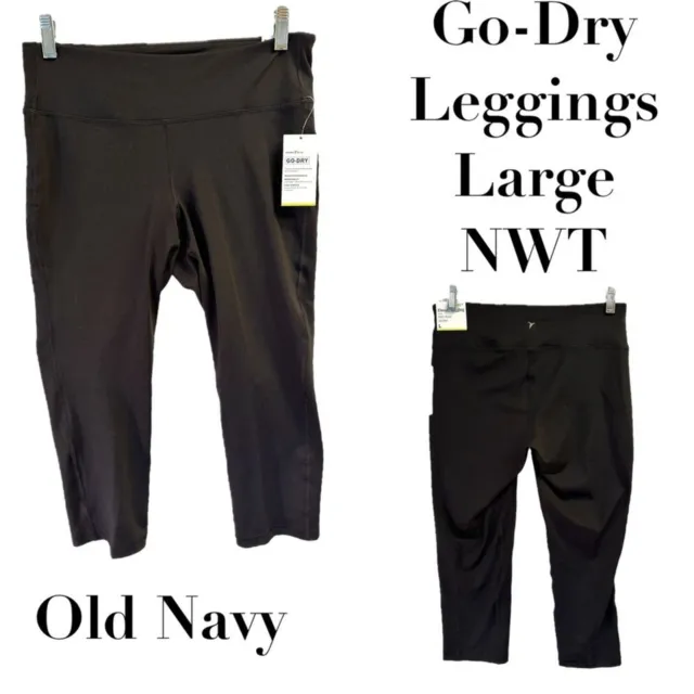 Old Navy Active Leggings Size Medium Go Dry Tropical