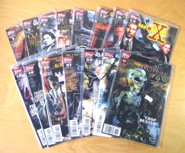 X Files Bundle (Topps)  15 Comics In Very Fine Condition
