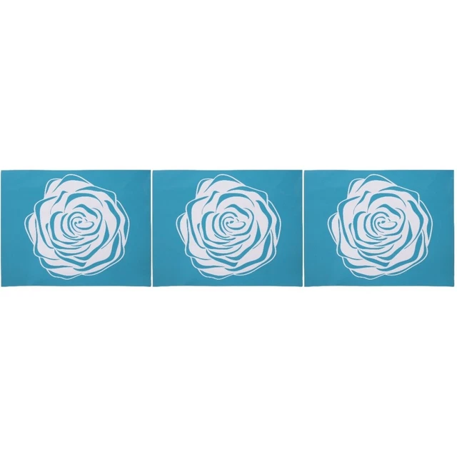 3x Schöne Zarte Floral Bildschirm Schablone Für Handwerk Hause Druck