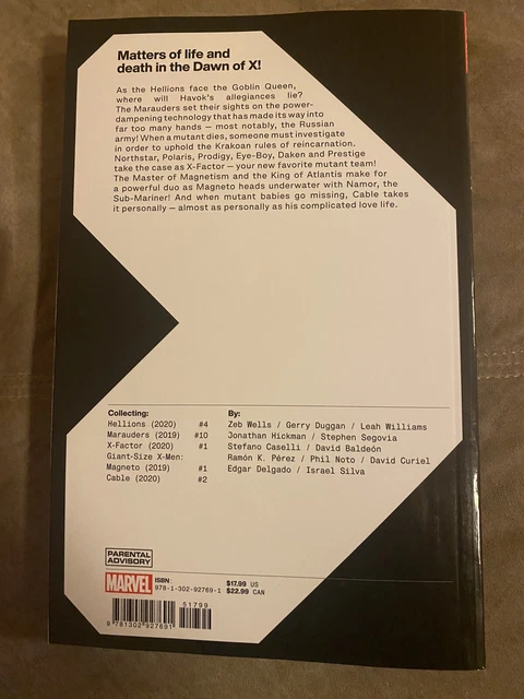 NEW! Dawn of X Volume 12 Marvel 2020 TPB X-Men Hickman X-Factor Magneto cover! 2