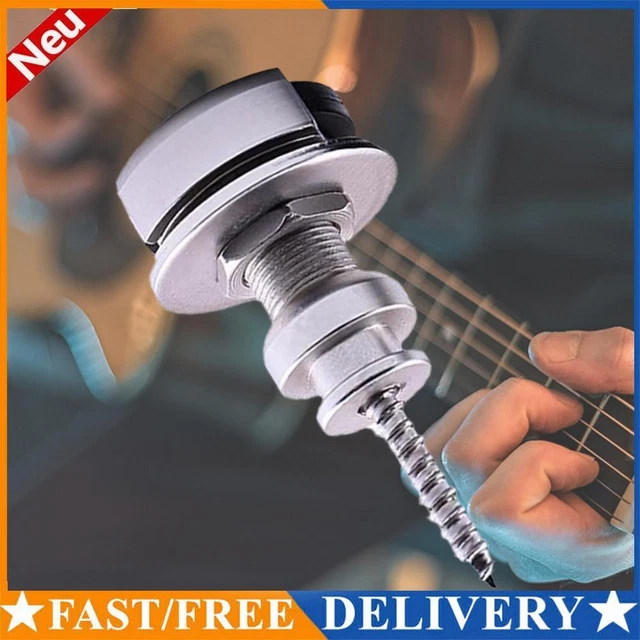 2 Pcs Quick Release Guitar Strap Locks Security Strap Lock with Mounting Screws