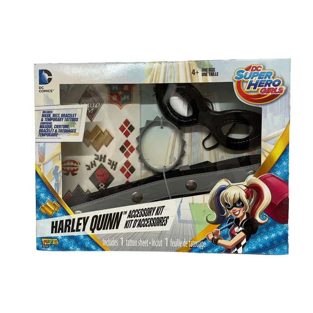 DC SUPER HERO Girls Harley Quinn Accessory Kit Halloween Dress Up 18