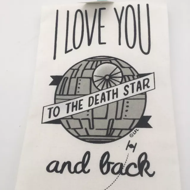 Star Wars Kitchen Tea Towels I love you to Galaxy and Death Star