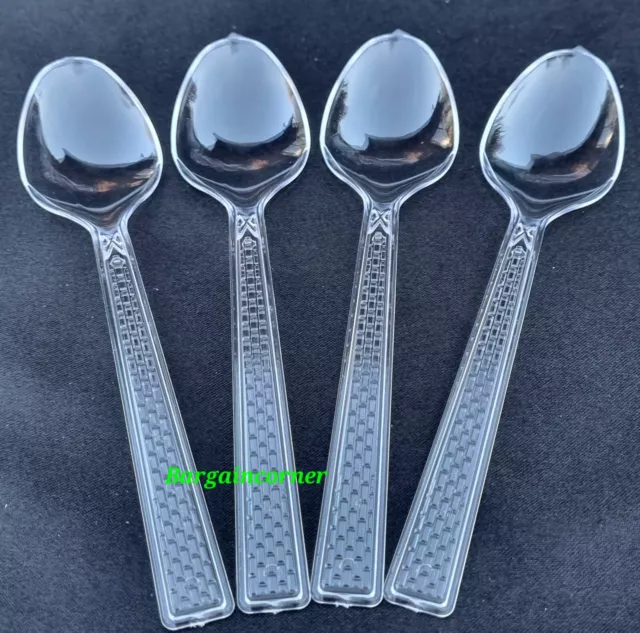 Tea Coffee Clear Spoons Desert Small Tea Spoon Plastic Reusable Tea Spoons 13cm