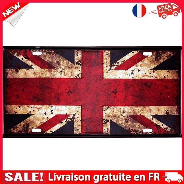 fr Home Weatherproof Retro Chic UK Flag Sign Iron Painting Wall Drawing Template