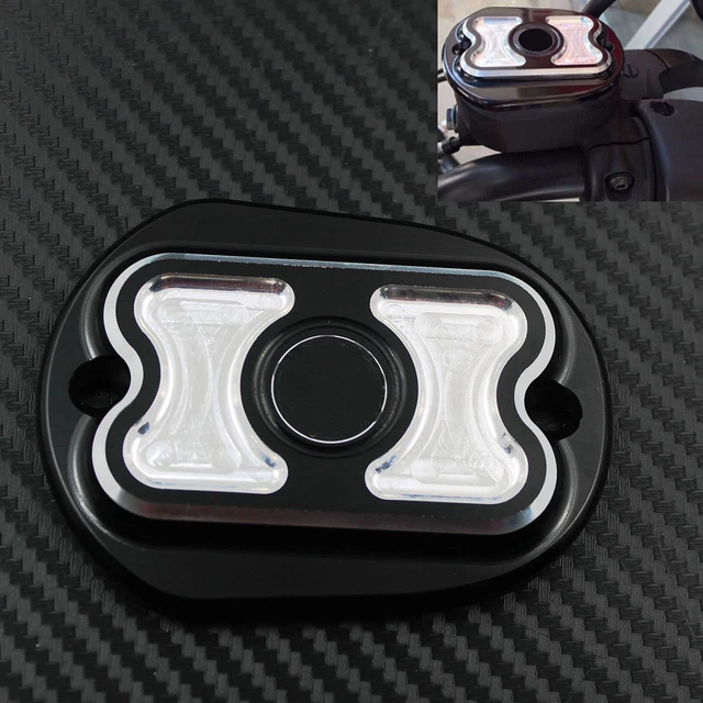 Front Brake Reservoir Master Cylinder Cover Fit For Harley XL883 1200 Sportster