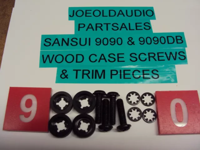 Sansui Receivers Model 9090DB/9090 Wood Case Screws & Trim Pieces. See Pictures. Sansui Receivers Model 9090DB/9090 Wood Case Screws & Trim Pieces. See Pictures.